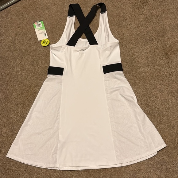 Prince White Tennis Dress with Black Straps - Picture 15 of 15